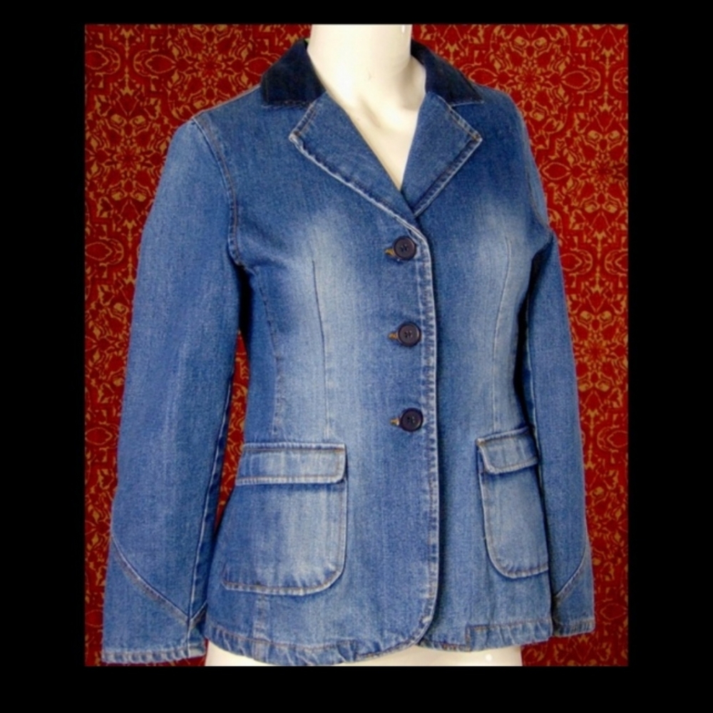 ZUTOPIA denim jacket L w/SPOT 💥 - Picture 8 of 8